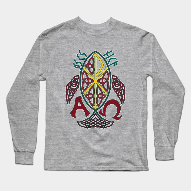 Christogram 4 Long Sleeve T-Shirt by The Knotty Works